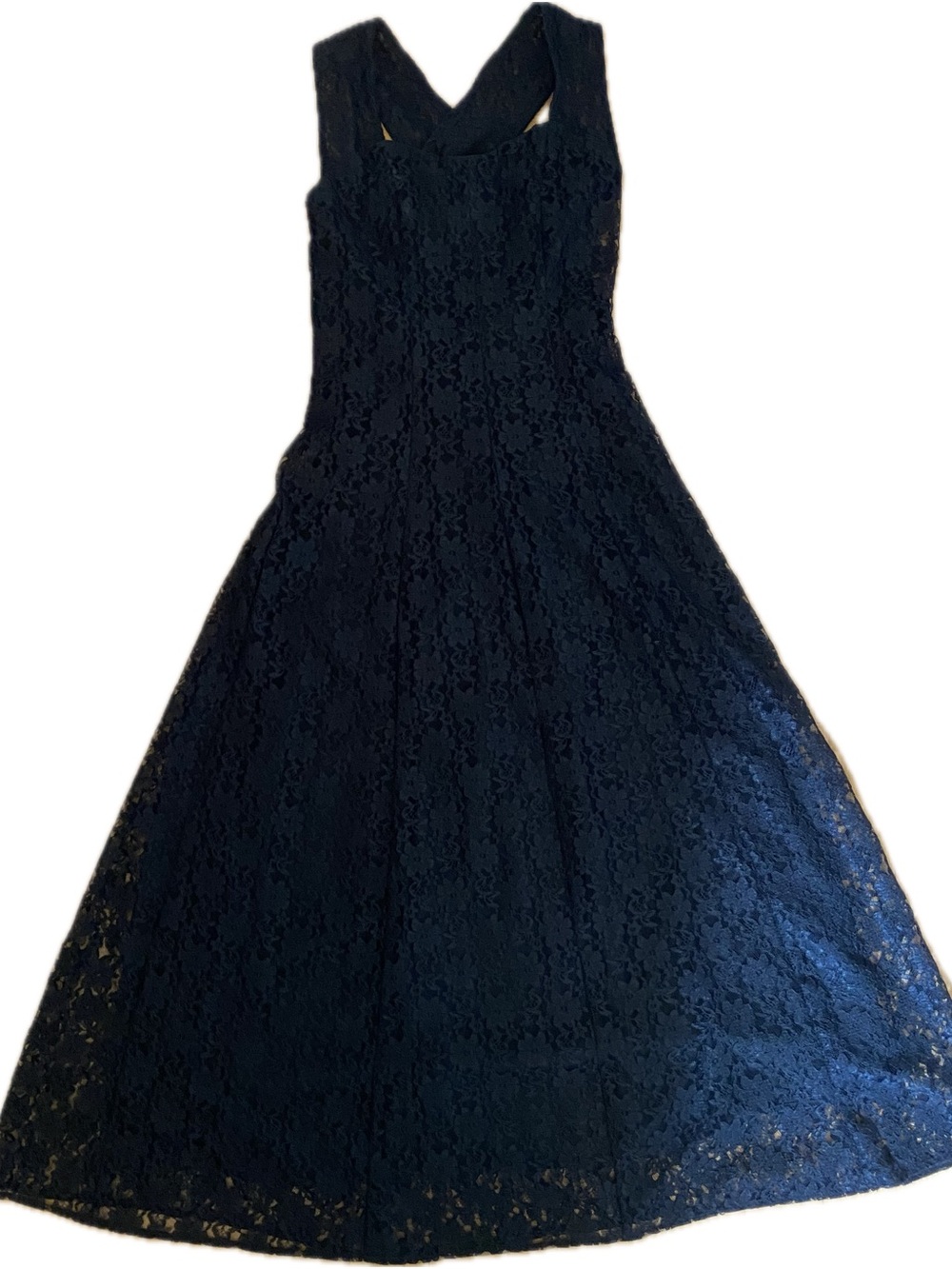All That Jazz Navy Lace Maxi Dress